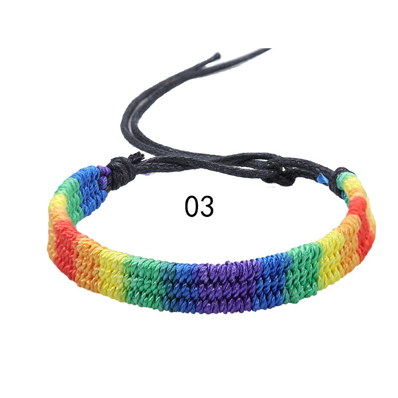 Brazalete de mano del arco iris al por mayor